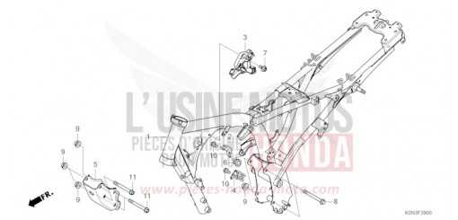 CARROSSERIE DE CHASSIS CBF125MER de 2024